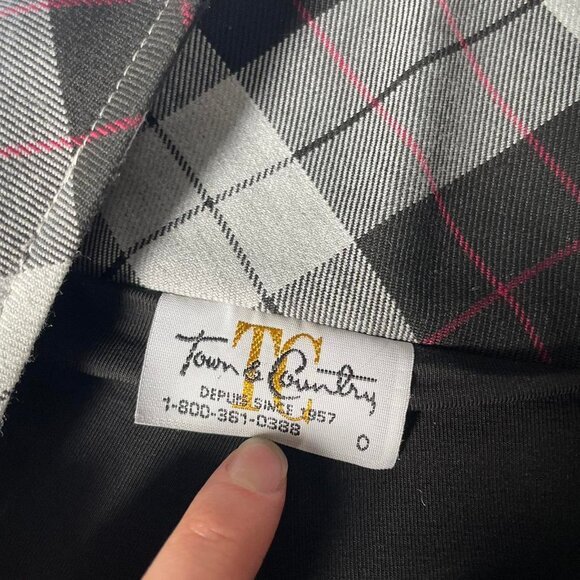 Y2k pleated plaid mini skirt - Picture 3 of 4